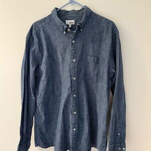 Sonoma Men's Casual Blue Button Down Shirt